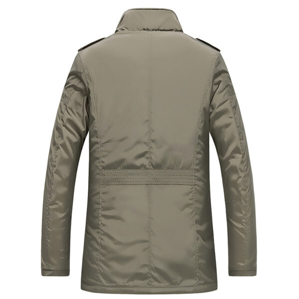 Men's jacket with stand-up collar and cotton thick slim-fit jacket - Image 3