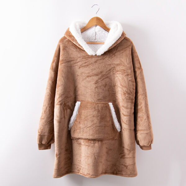 2021 fall/winter wearable lamb velvet lazy blanket, home casual plush sweater, wearable blanket - Image 8